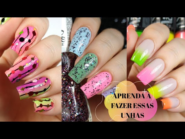 ideias de unhas decoradas para o carnaval