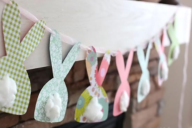 como fazer arvore de pascoa com galhos secos