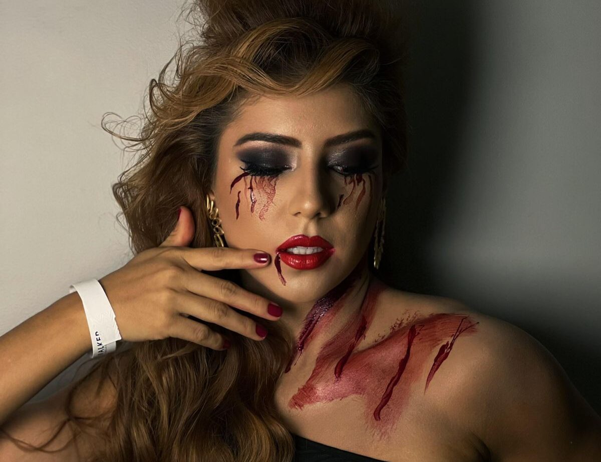 como evitar maquiagem halloween craquelada