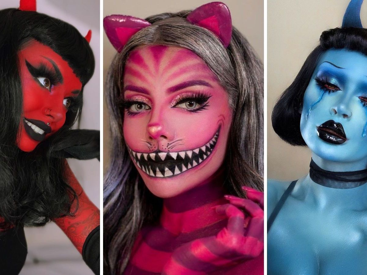 maquiagem halloween teia aranha passo a passo