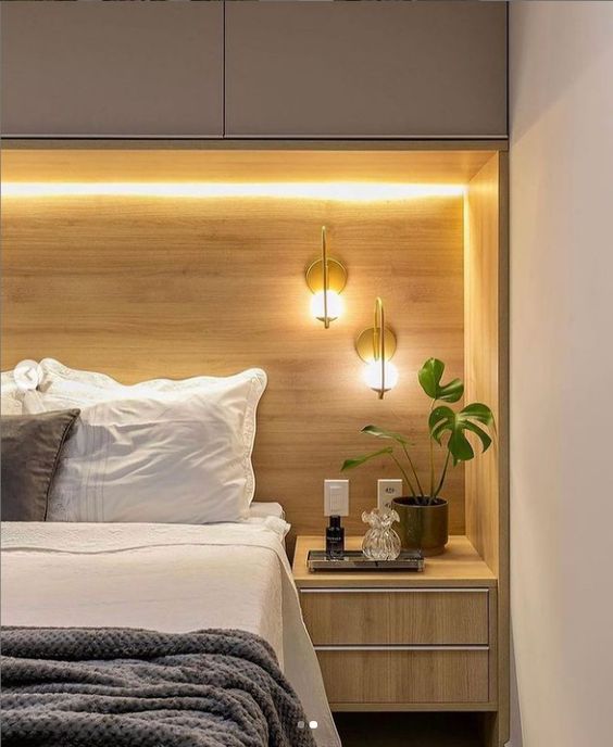 iluminação led cabeceira quarto casal