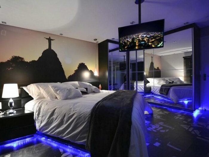 iluminação led cabeceira quarto casal