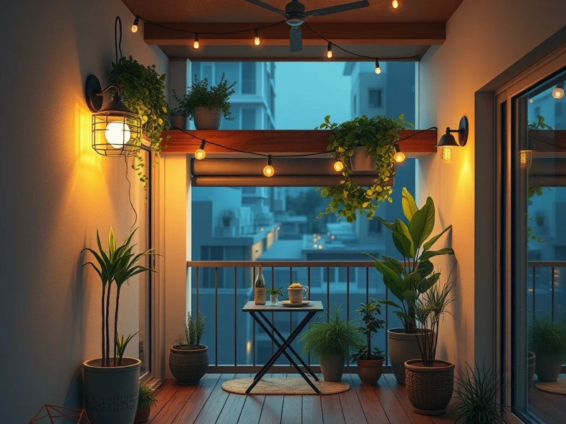 iluminacao para varanda