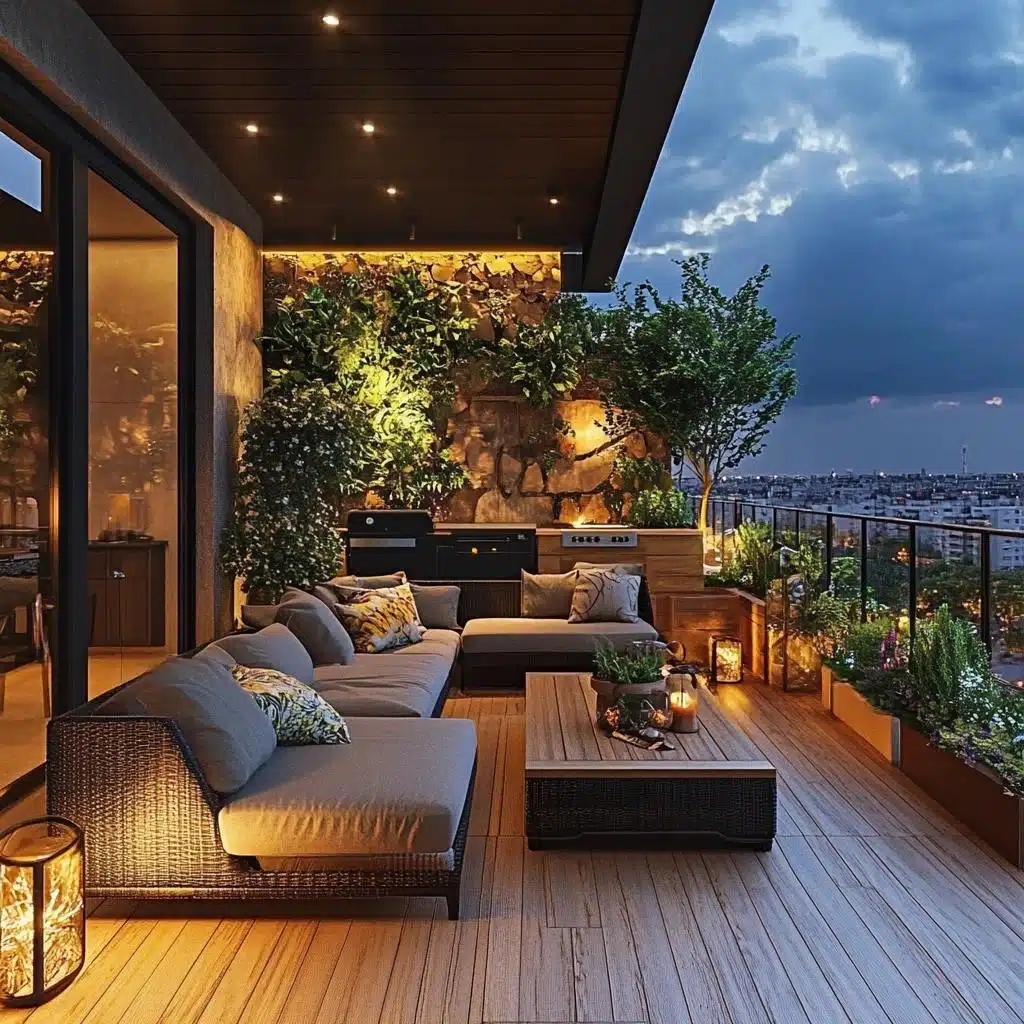 iluminacao para varanda