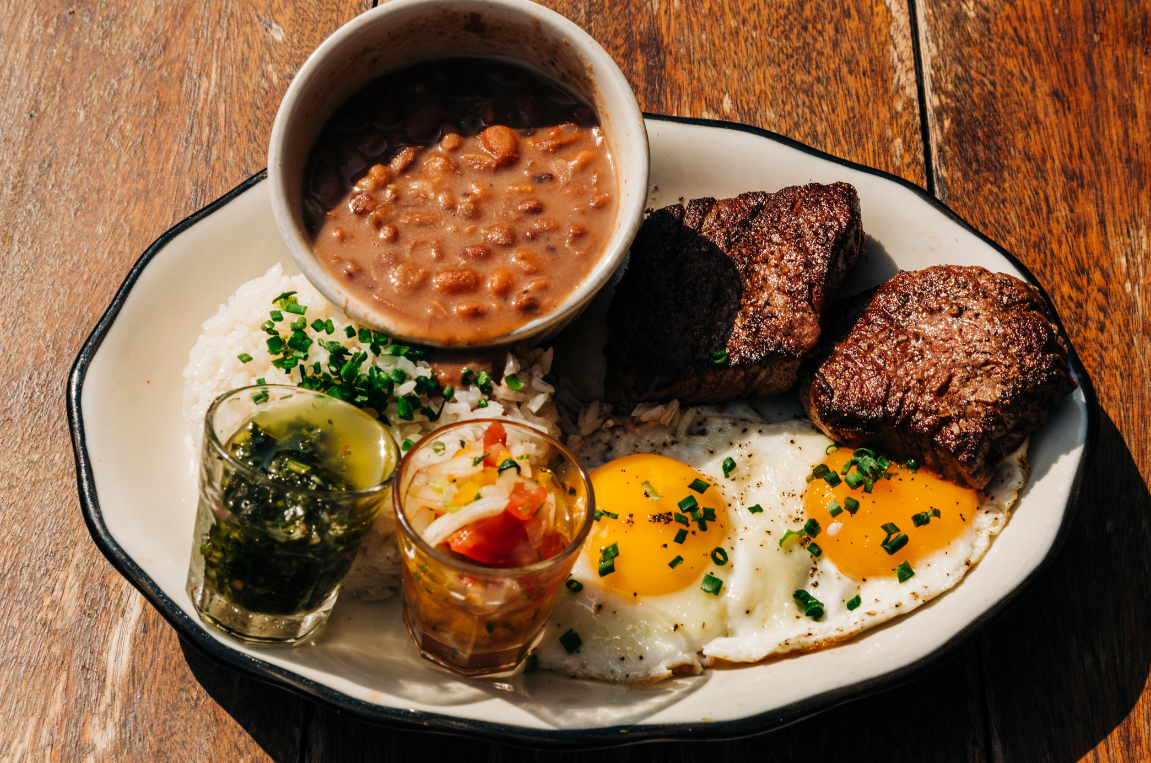 imagens de bife a cavalo