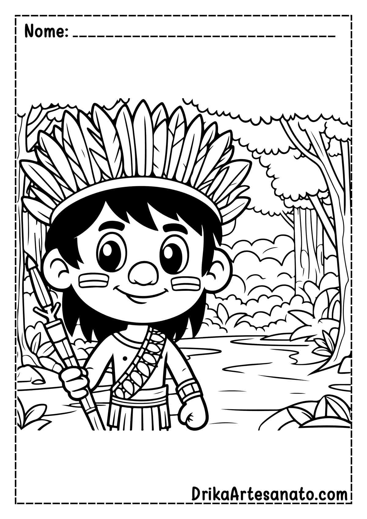 grafismos indigenas para colorir