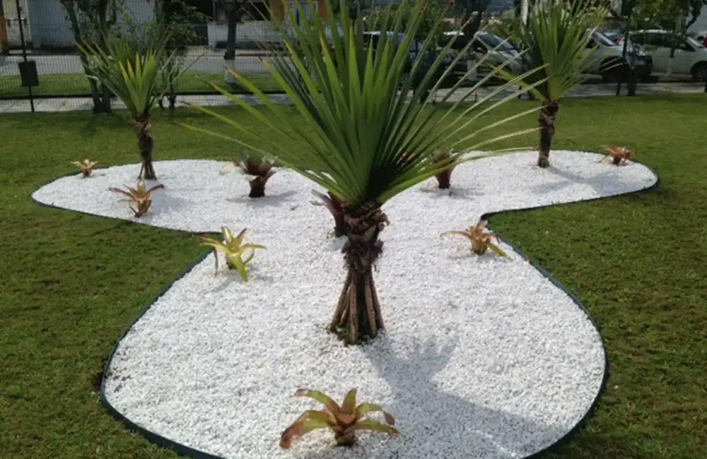 custo pedras brancas para jardim preço