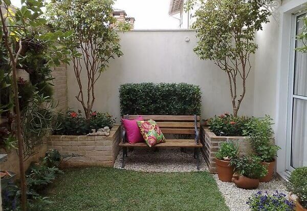 jardim frontal simples