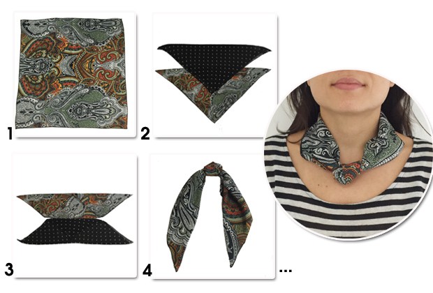 jeitos de amarrar lenço