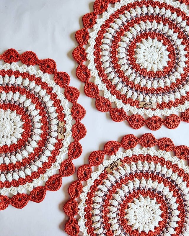 jogo americano de crochê passo a passo