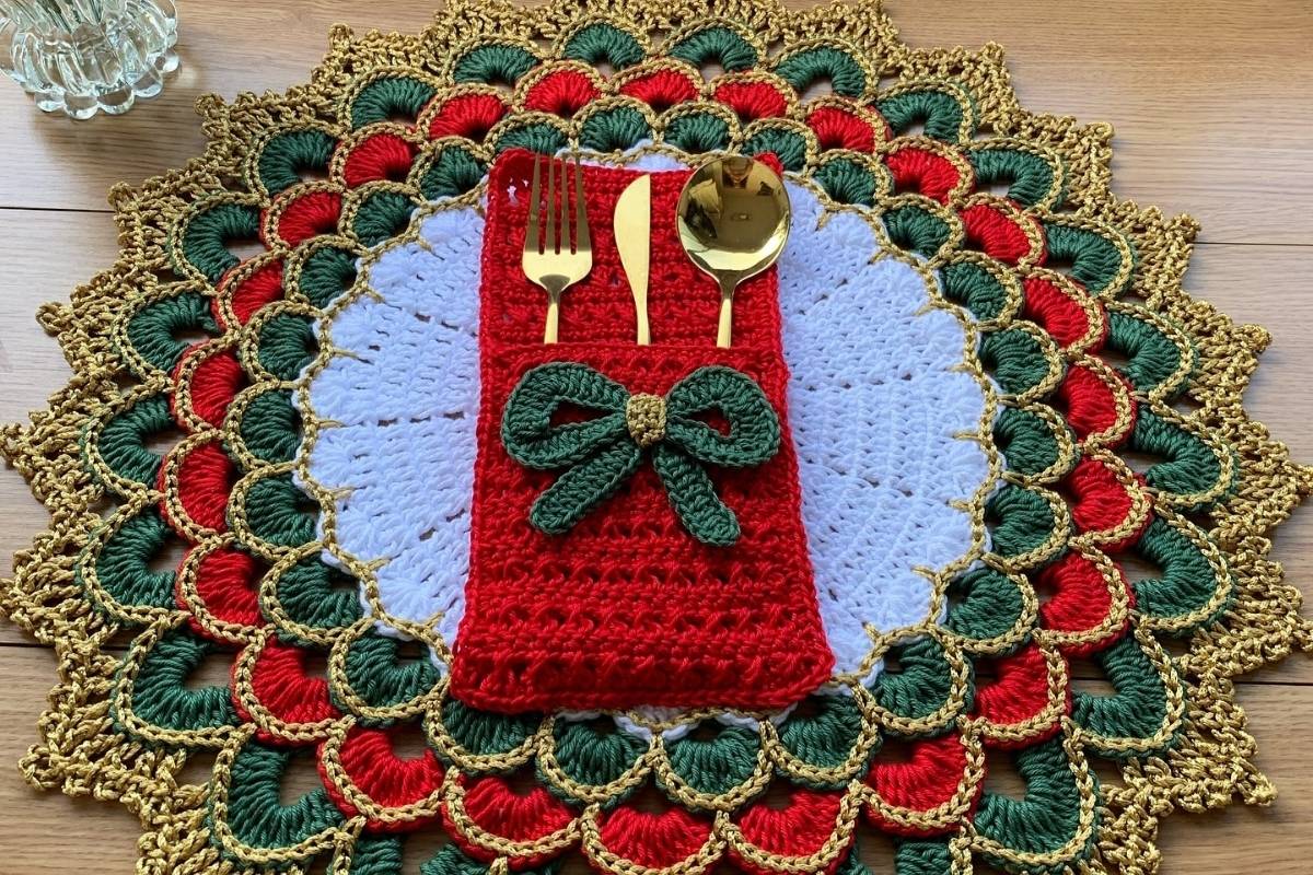 jogo americano de crochê passo a passo