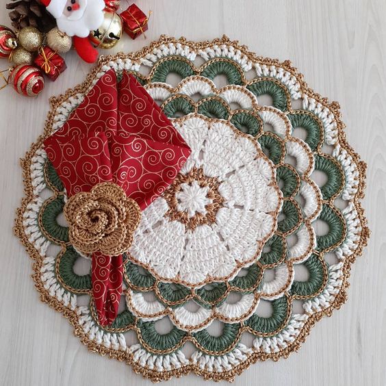 jogo americano de crochê passo a passo