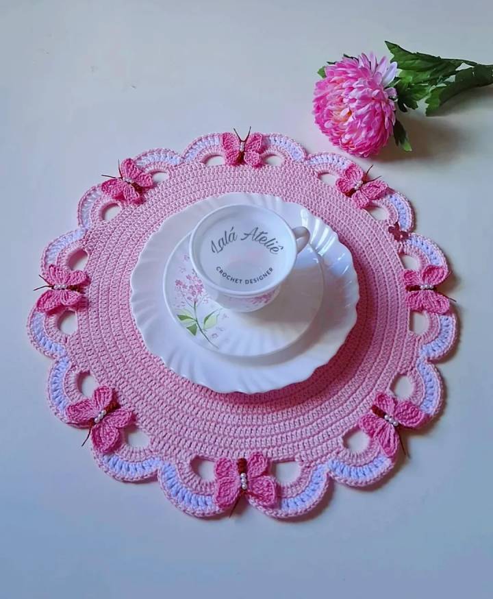 jogo americano de crochê passo a passo