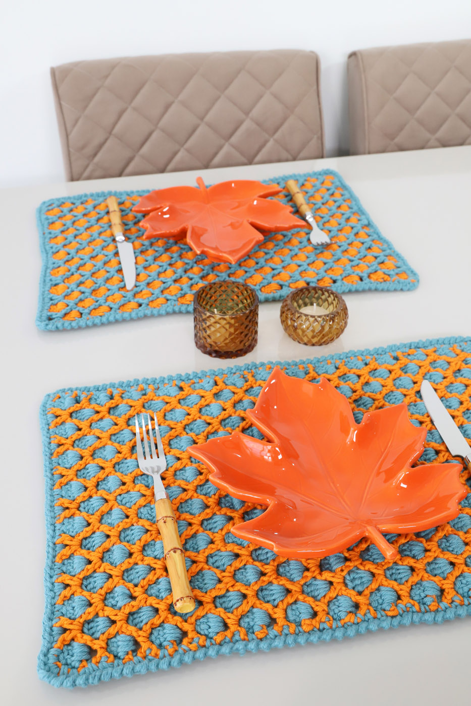 DIY: Faça seu próprio jogo americano dupla face com canto mitrado