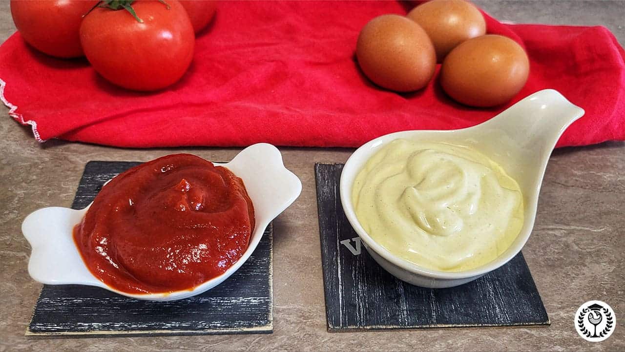 combinação ketchup e maionese calorias