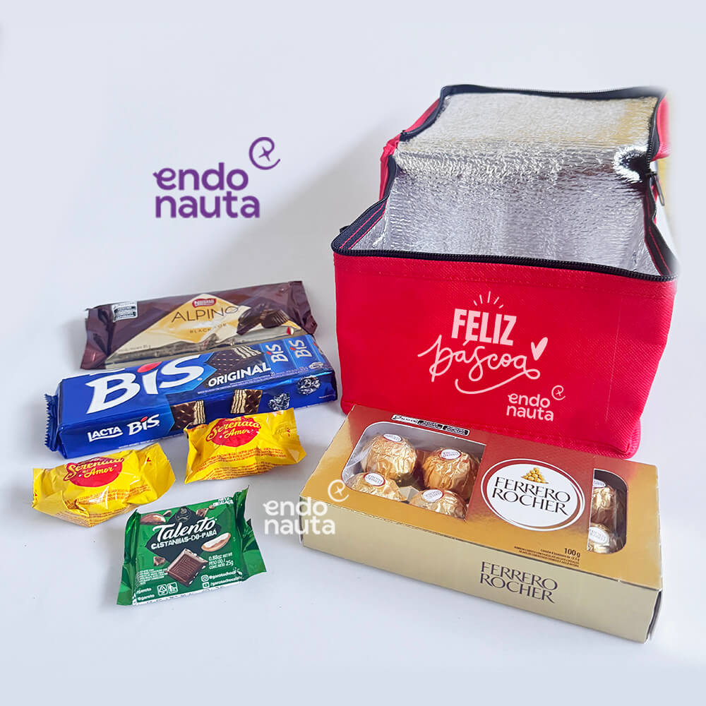 kit de páscoa vegano com ovos de chocolate