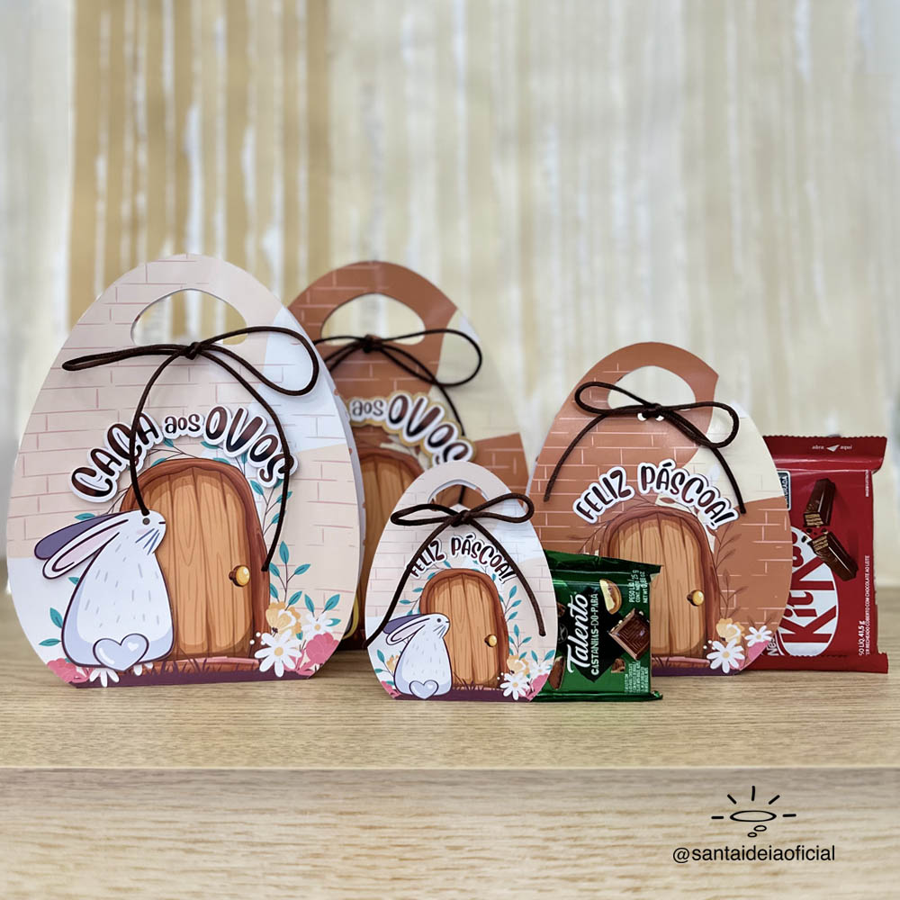 kit de páscoa vegano com ovos de chocolate