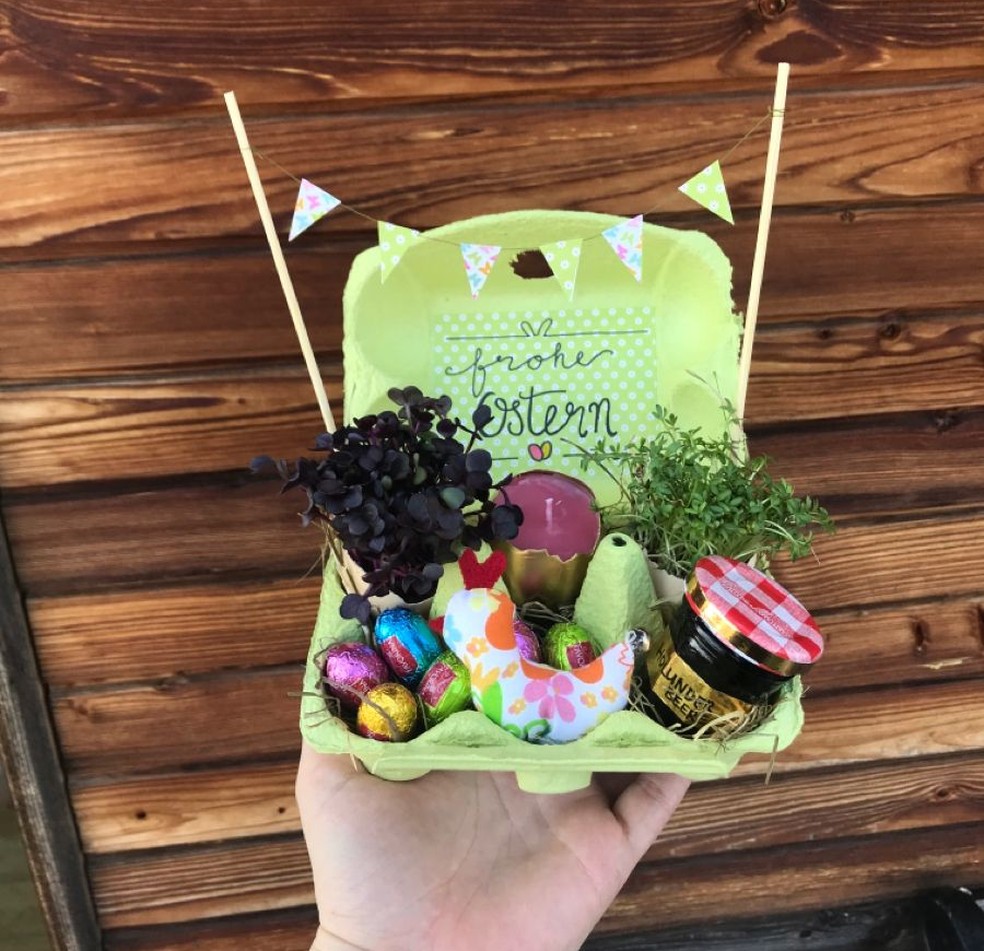 ideias criativas para montar kit de páscoa caseiro