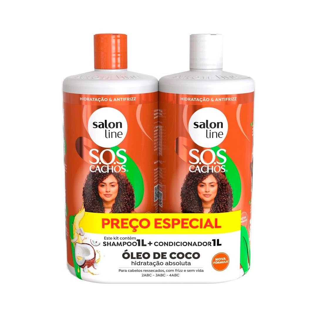 kit shampoo e condicionador para cabelos cacheados recuperação intensiva