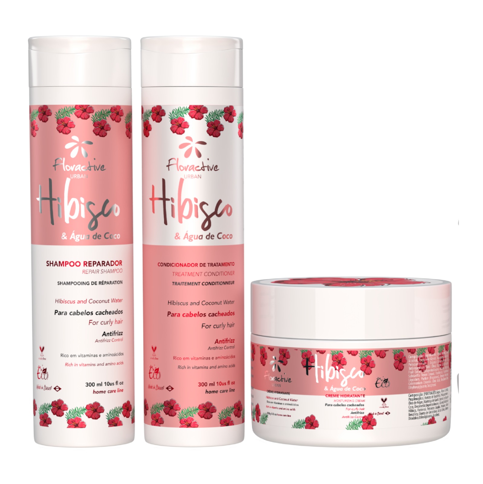 kit shampoo e condicionador para cabelos cacheados vegano