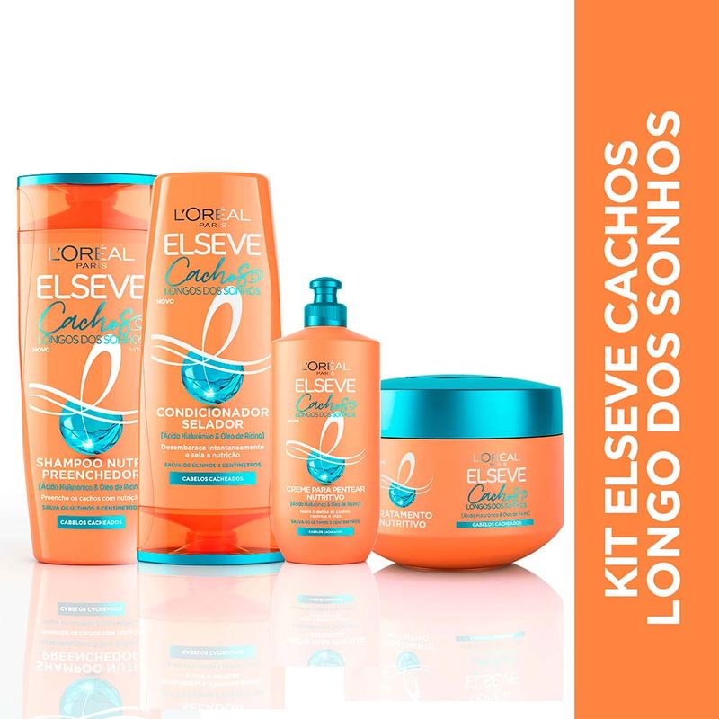 kit shampoo e condicionador para cabelos cacheados profissional