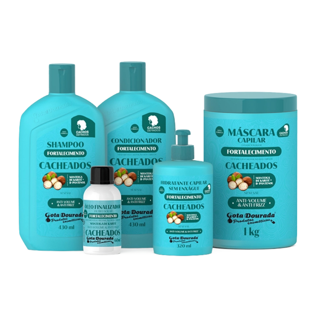 kit shampoo e condicionador para cabelos cacheados hidratação profunda