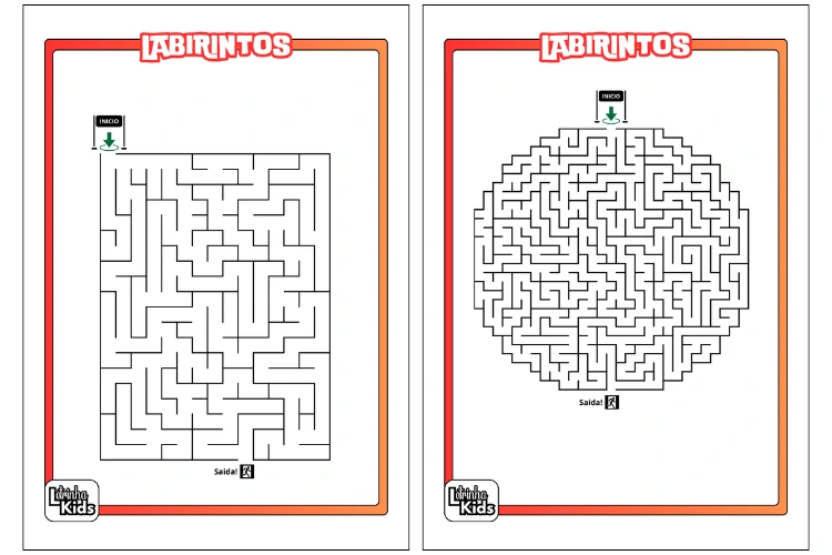 labirinto para imprimir