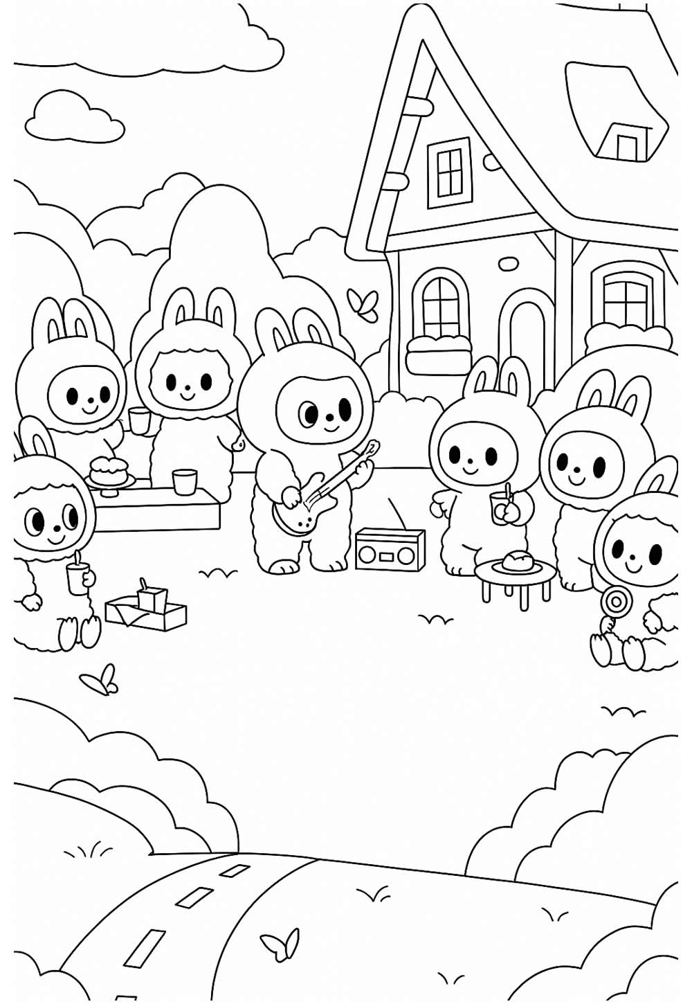 Labubu coloring pages