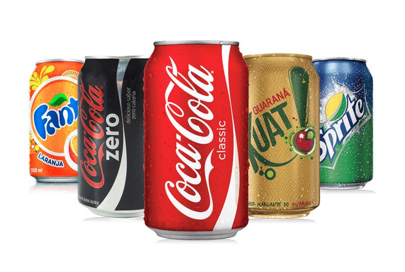 latas de refrigerantes