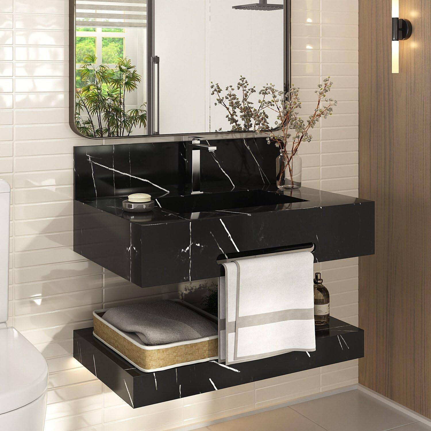 lavabo com cuba esculpida