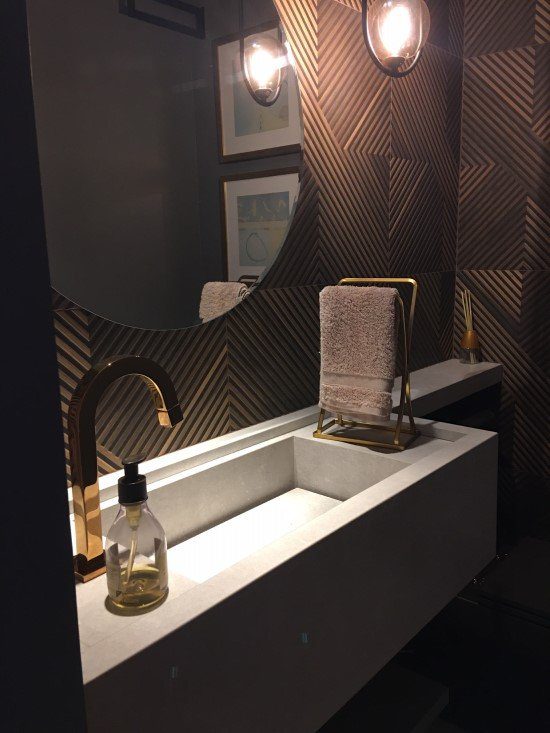 lavabo com cuba esculpida