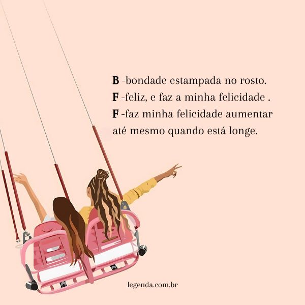 legenda foto com amiga