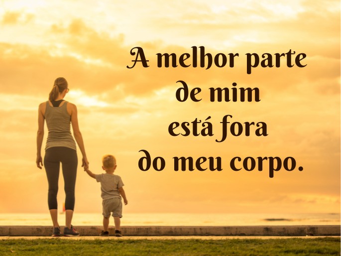 frase para foto de filho