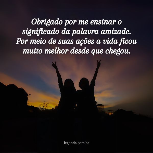 legendas estilosas para amizade