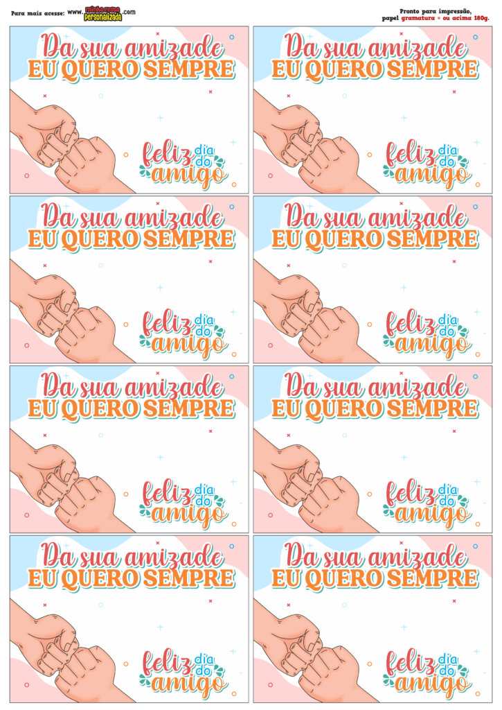lembrancinha dia do amigo para imprimir pdf