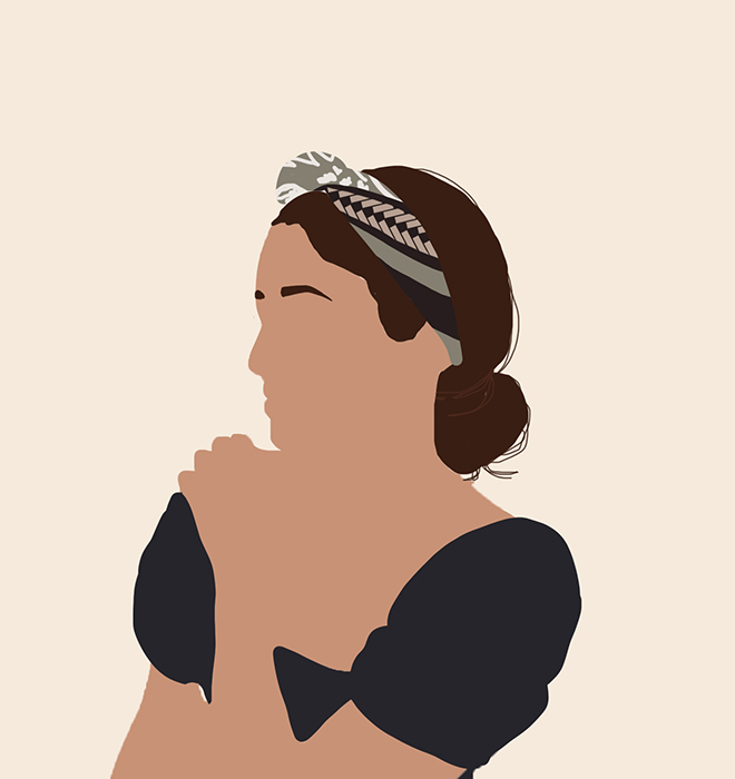 amarrar lenço cabelo cacheado curto