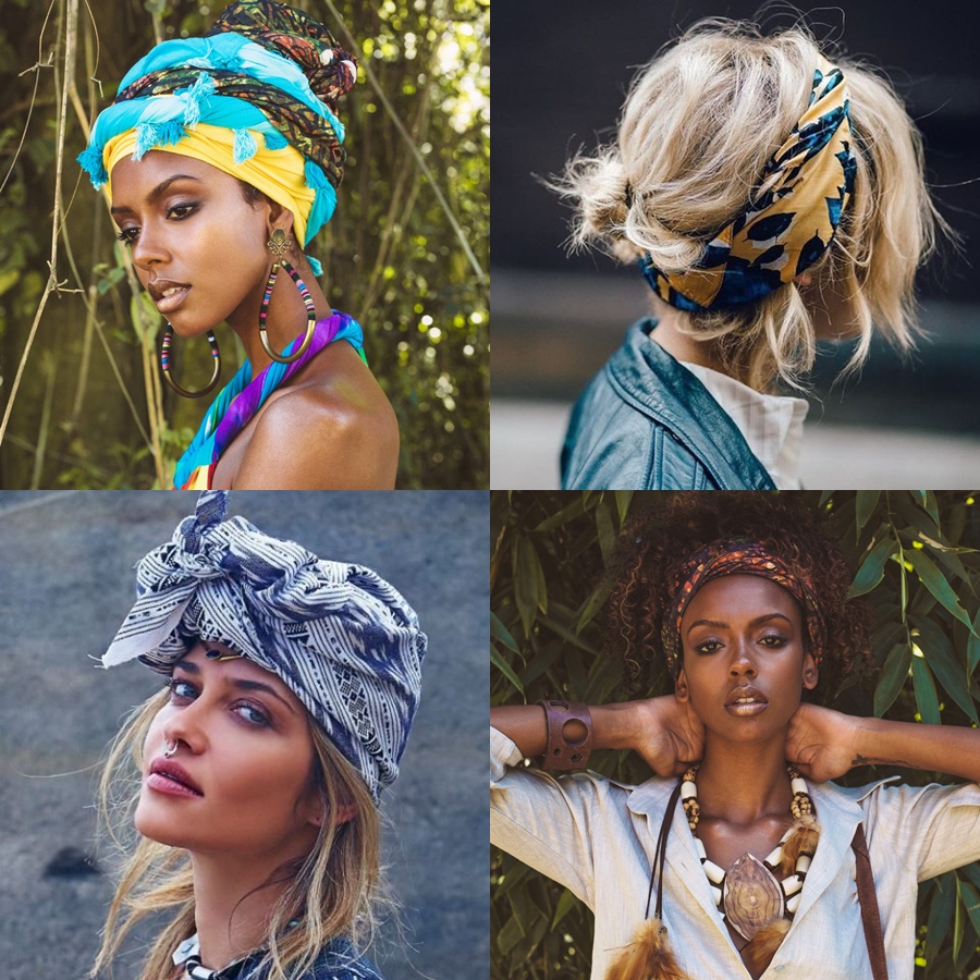 lenço de seda versus cetim para cabelo