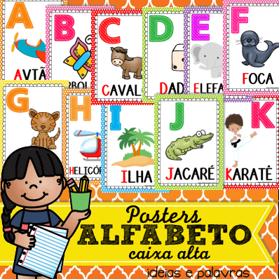 alfabeto para imprimir em fonte específica