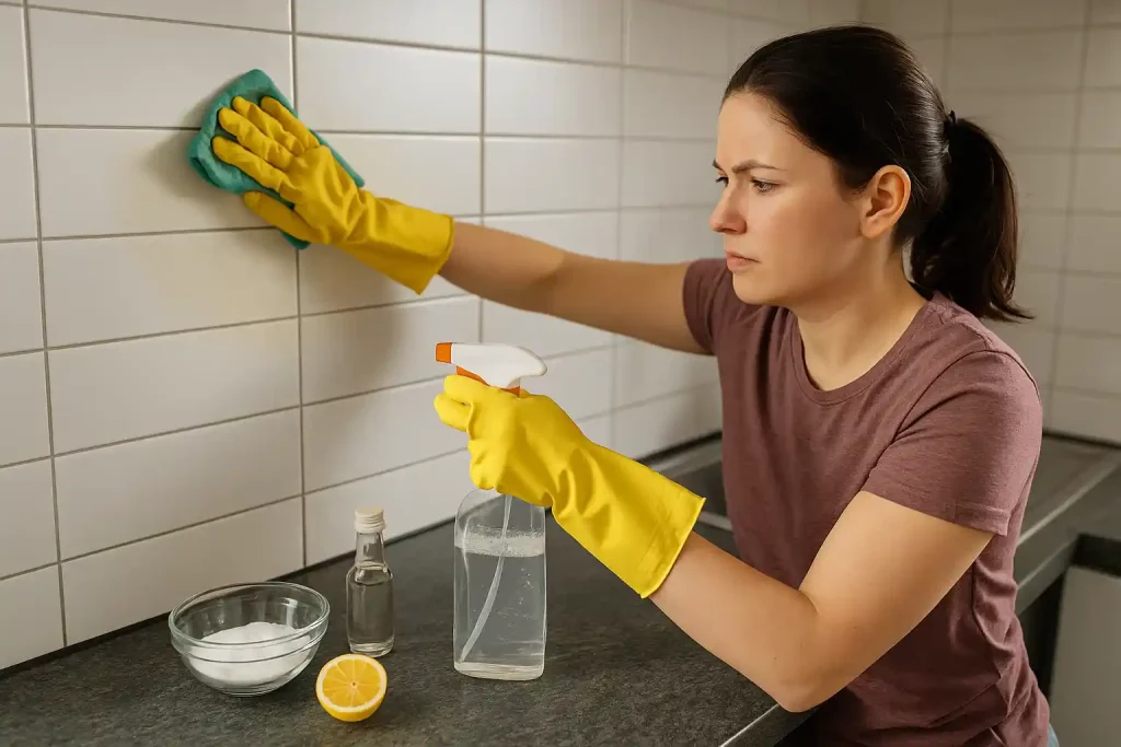 limpeza de azulejos de cozinha