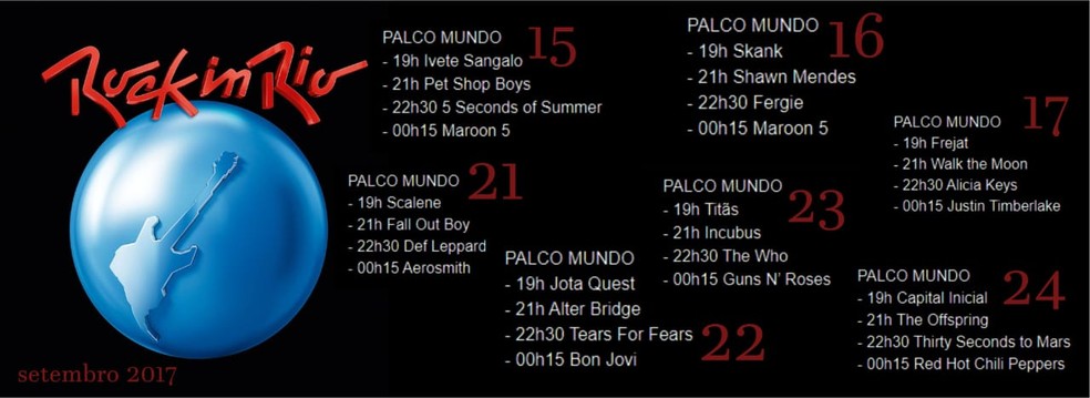 1. Rock in Rio 2026: Quem são os artistas confirmados?
2. Datas e Localização do Rock in Rio 2026
3. O que esperar do line-up do Rock in Rio 2026?
4. Rock in Rio 2026: Uma análise dos artistas anunciados
5. Guia completo do Rock in Rio 2026: Ingressos e informações