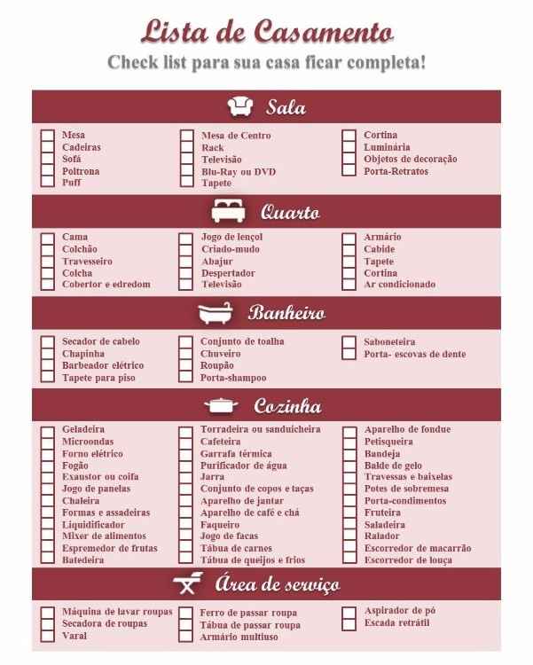 lista de presentes banheiro