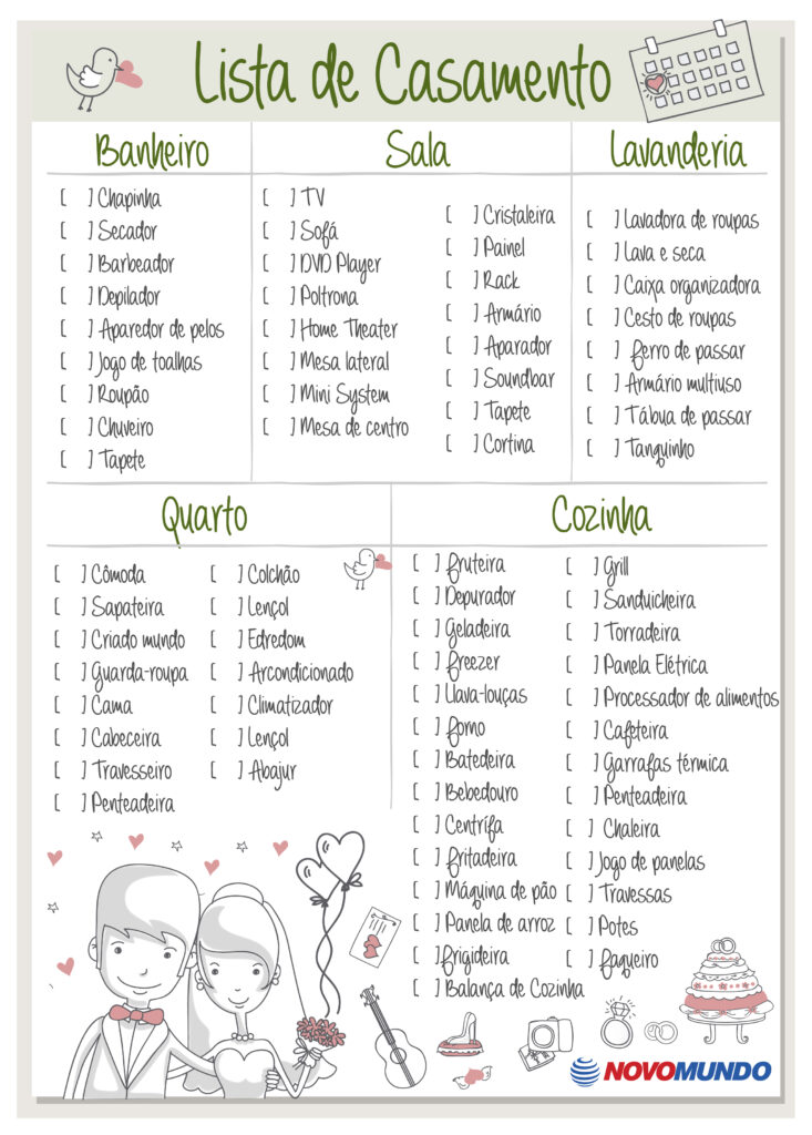 lista de presentes banheiro