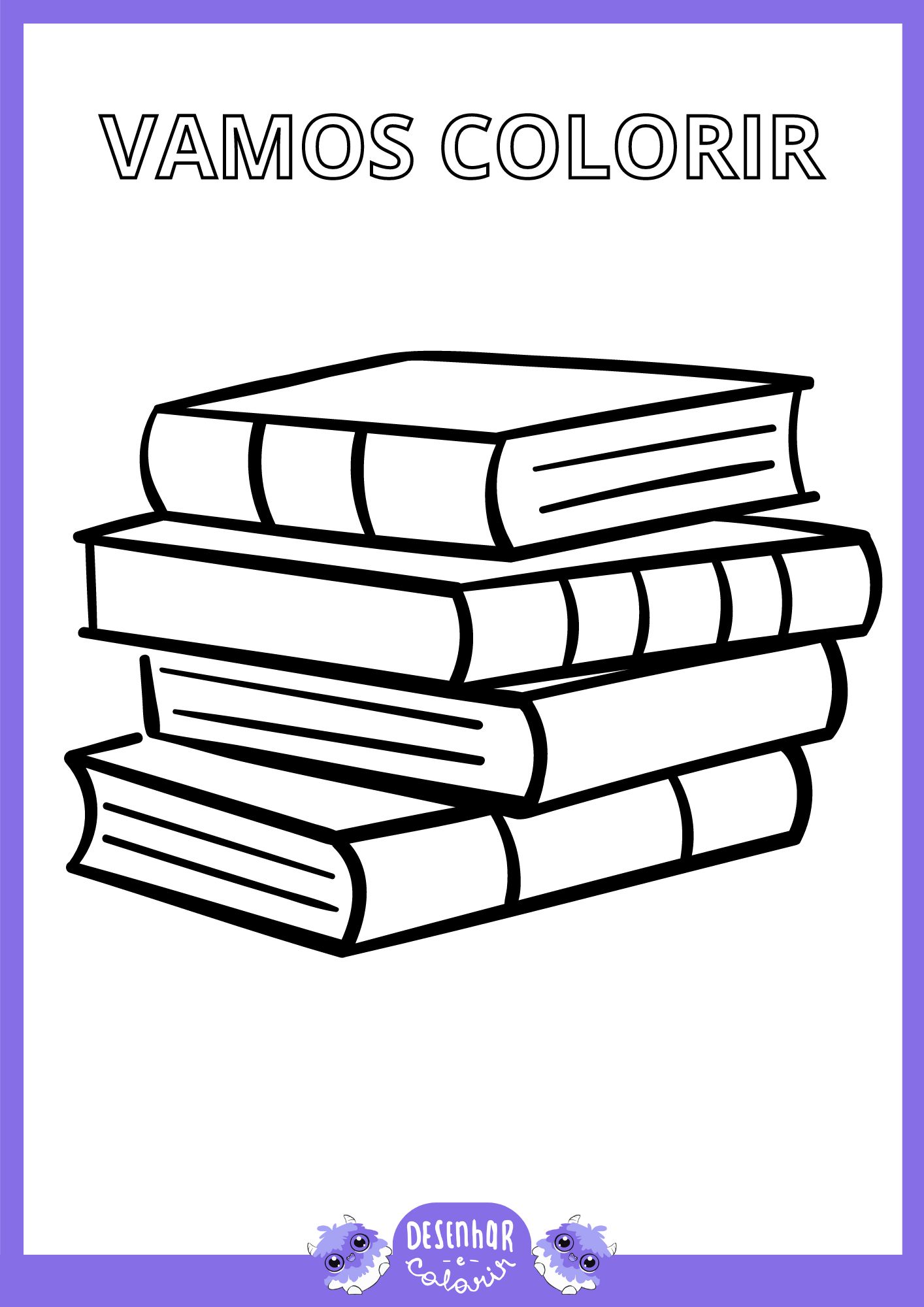 livro de colorir para viagem