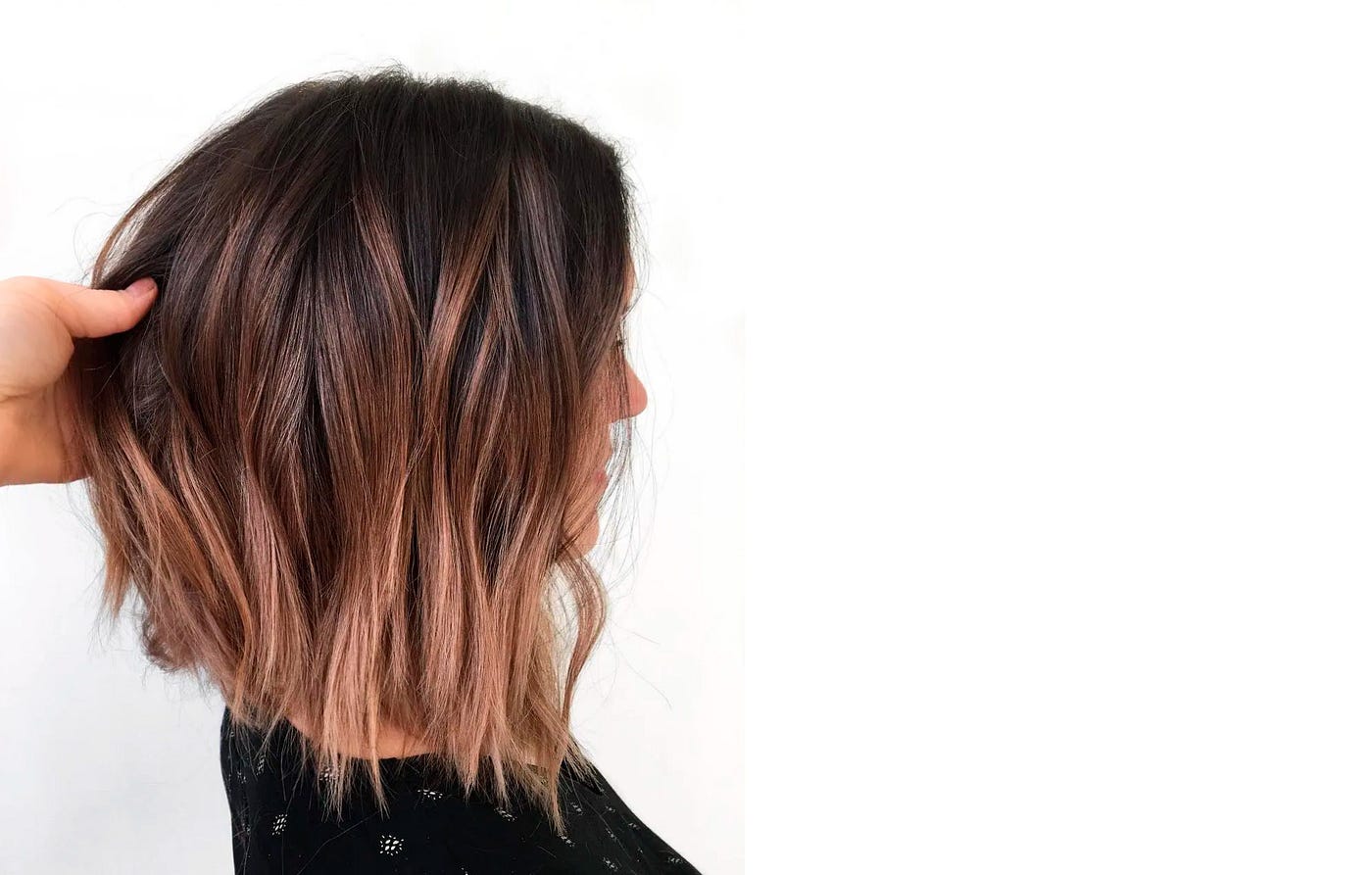 long bob morena iluminada liso