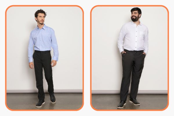 visual masculino despojado