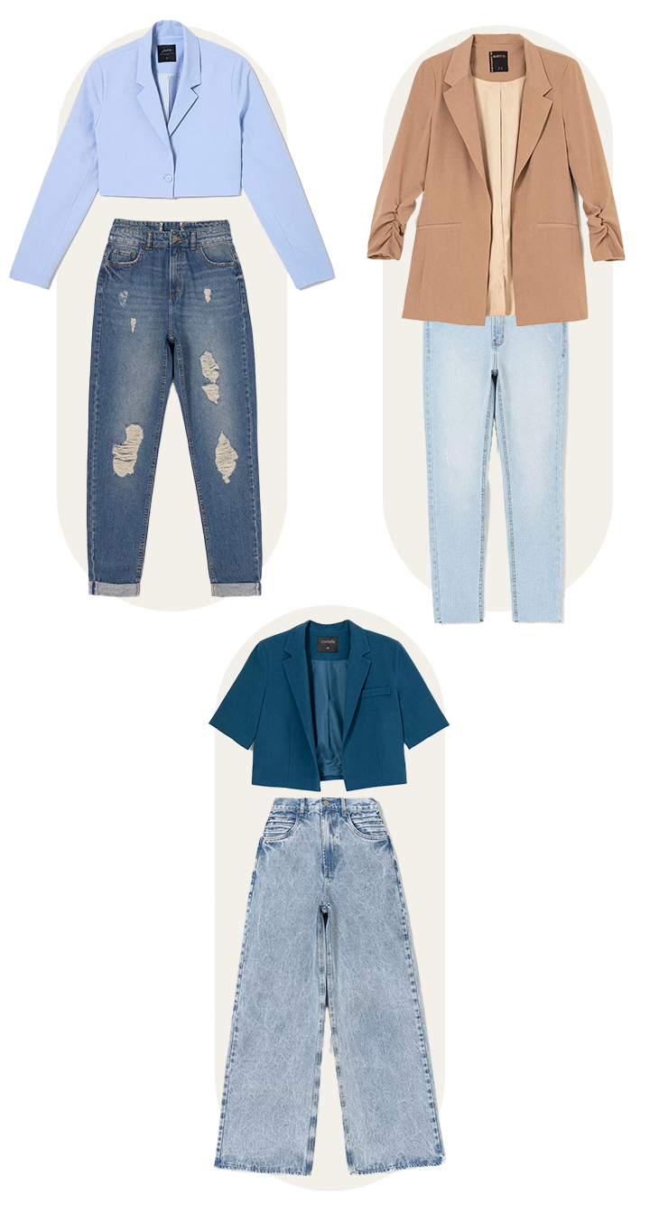 1. Como escolher o blazer jeans perfeito para seu tipo de corpo
2. 7 looks com blazer jeans para o trabalho home office
3. Alfaiataria meets casual: dominando o estilo smart casual
4. Jeans off-white: como combinar com blazers neutros e coloridos
5. Acessórios que elevam seu look com blazer jeans feminino