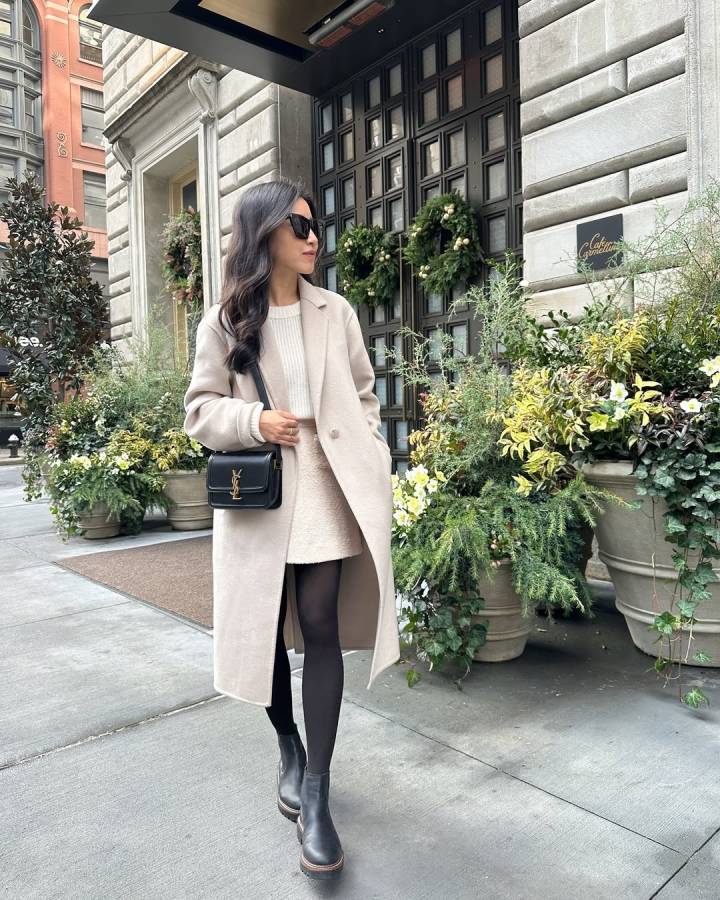 Como combinar bota bege com jeans