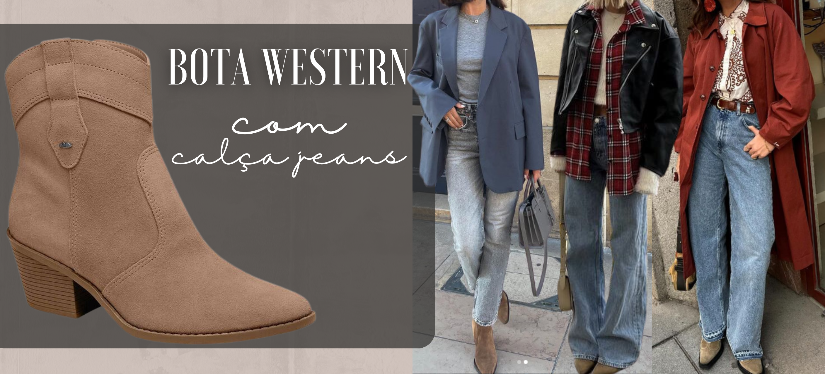 look com bota western