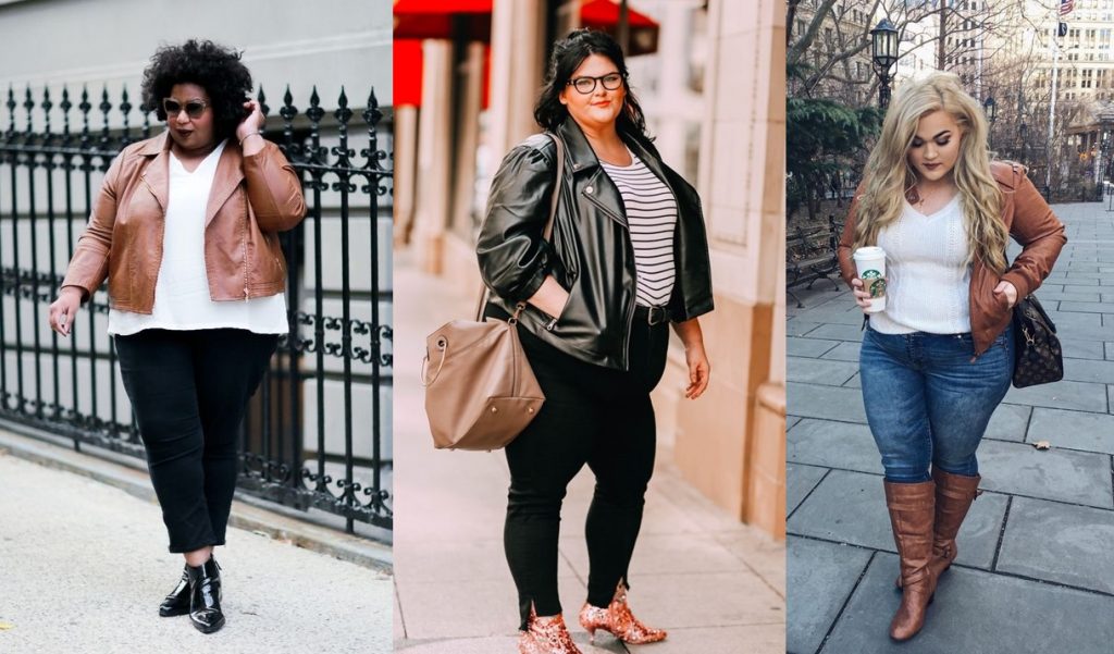 look com jaqueta de couro marrom