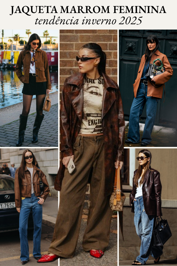 Cores e Tecidos: O Segredo para Combinar sua Jaqueta de Couro Marrom